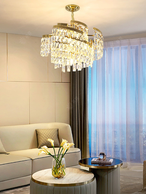 Atmosfera Nowoczesne metalowe i kryształowe oświetlenie wiszące E14 Luxury Decor