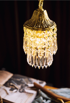 Moda Nowoczesne oświetlenie wiszące Szkło kryształowe Wisząca nocna luksusowa sypialnia