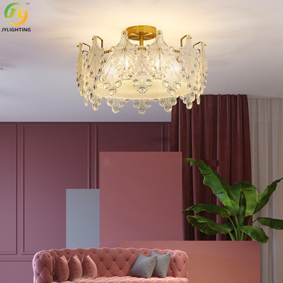 Romantyczna lampa wisząca z przezroczystego kryształu do sypialni H240mm