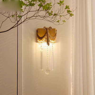 Fancy Creative Design Kryształowa lampa ścienna do wnętrza willi