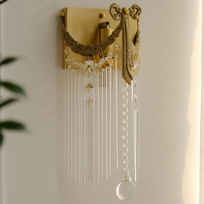 Fancy Creative Design Kryształowa lampa ścienna do wnętrza willi