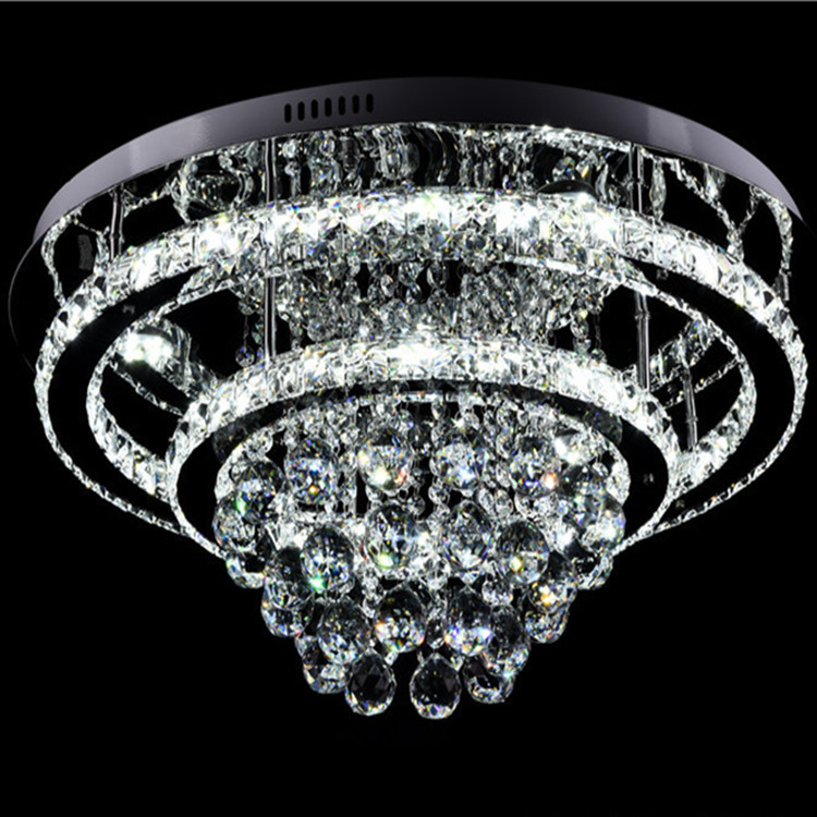 AC265v Sypialnia Dekoracyjna lampa sufitowa LED Dia 40cm Smoke Grey Color
